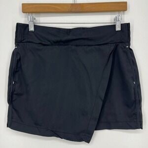 Athleta Derek Lam Mini Skirt Women's S Black‎ Short Length Elastic Waist Pockets